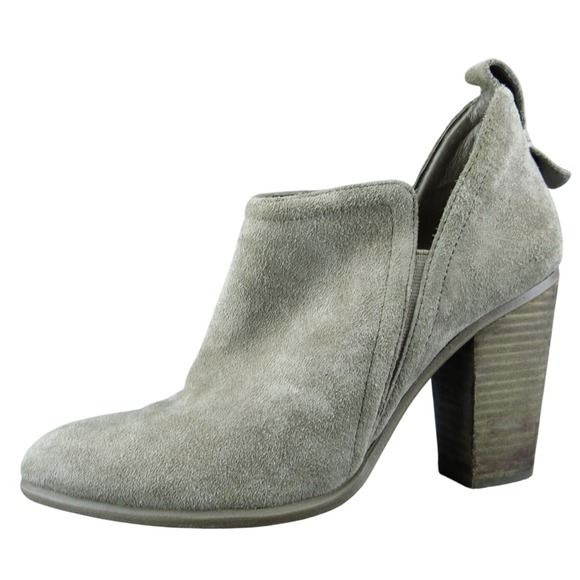 Vince Camuto Francia Women Ankle Boots Brown Leather Pull On Size 8 Medium - Picture 1 of 11